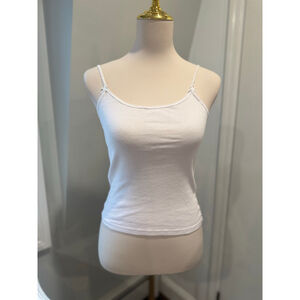 Brandy Melville | Skylar Heart Tank Cami | White | Size one size